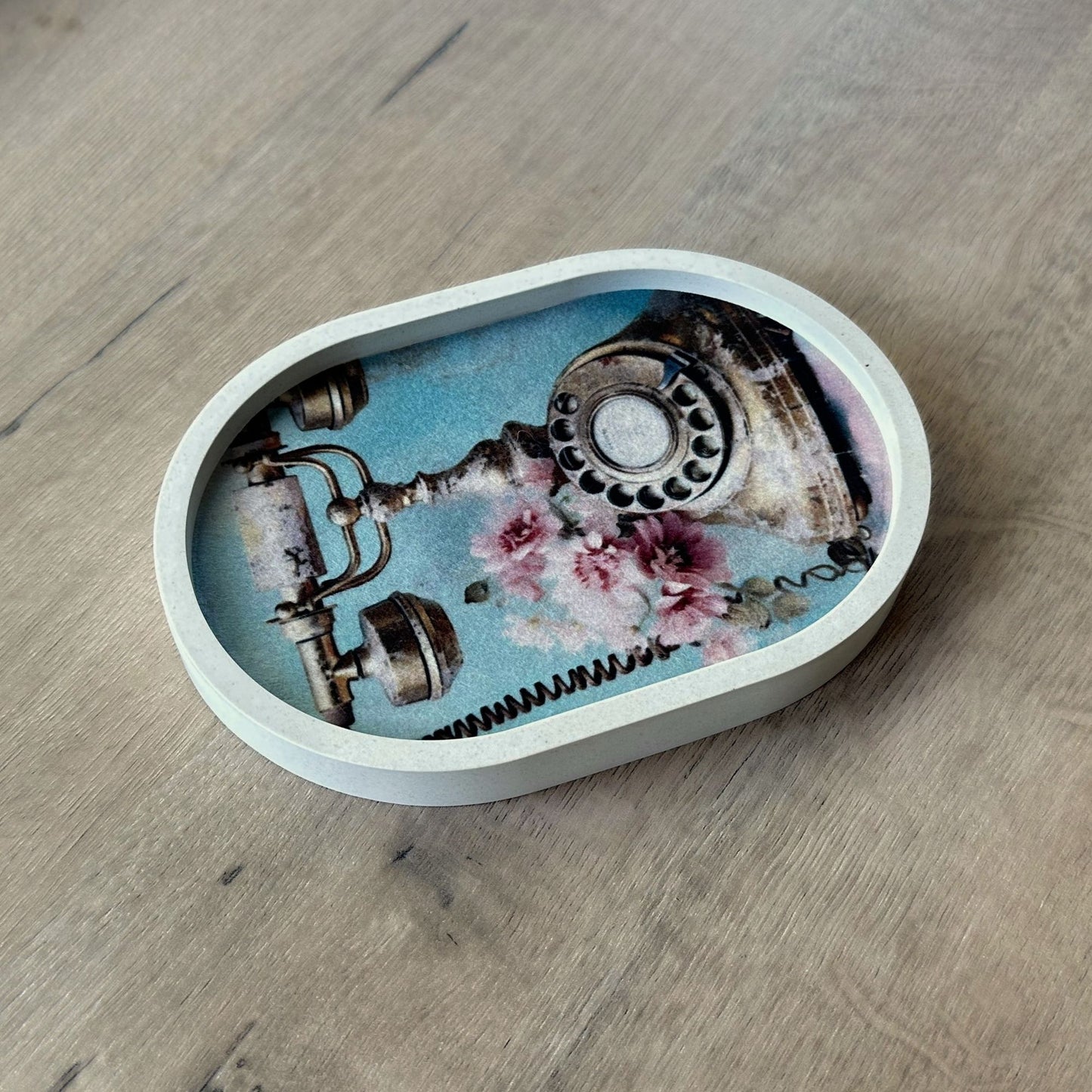 Vintage Telephone Trinket Tray