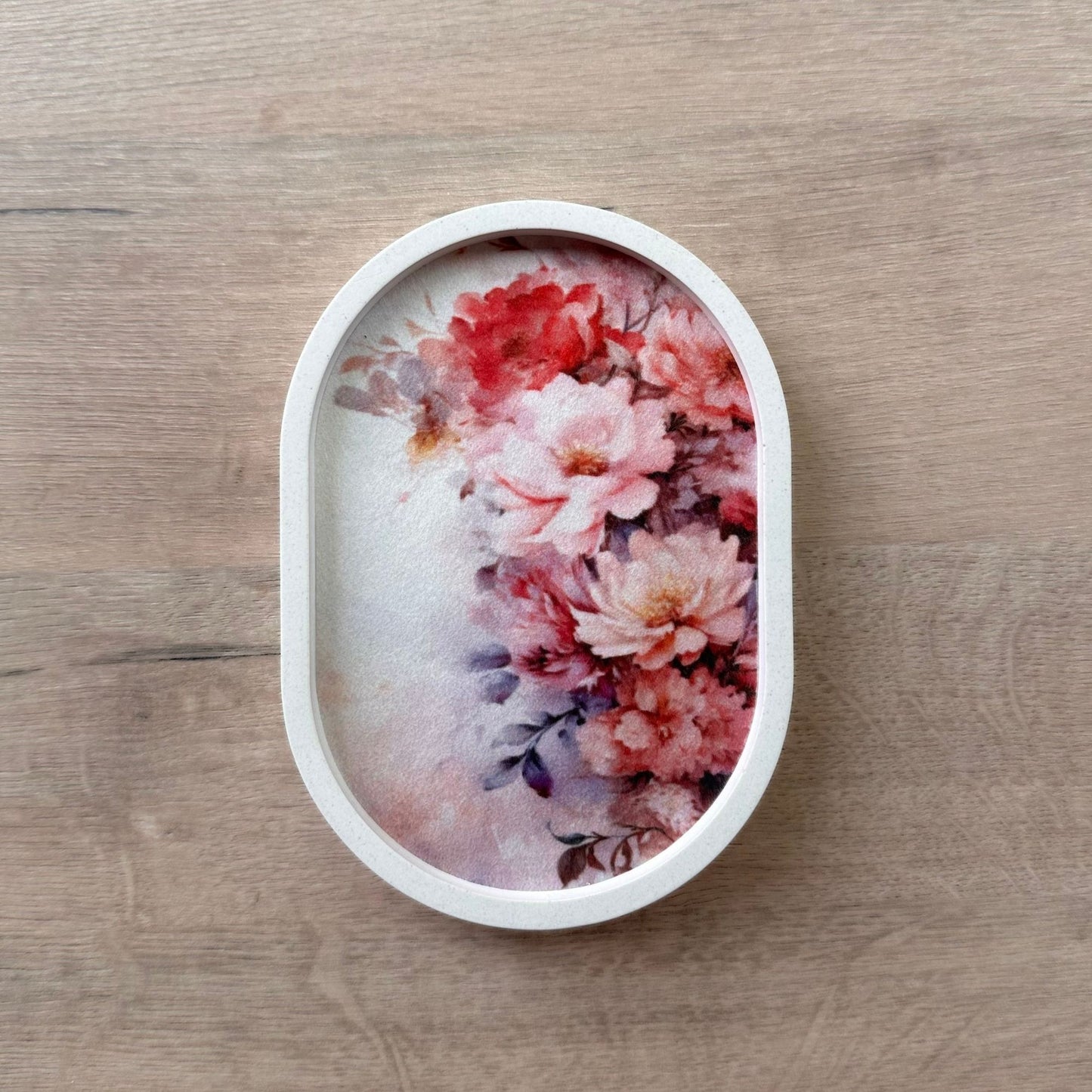 Blush Flowers Trinket Tray