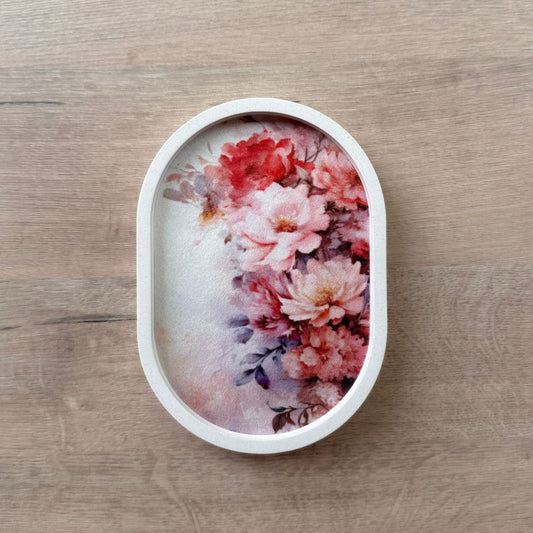 Blush Flowers Trinket Tray