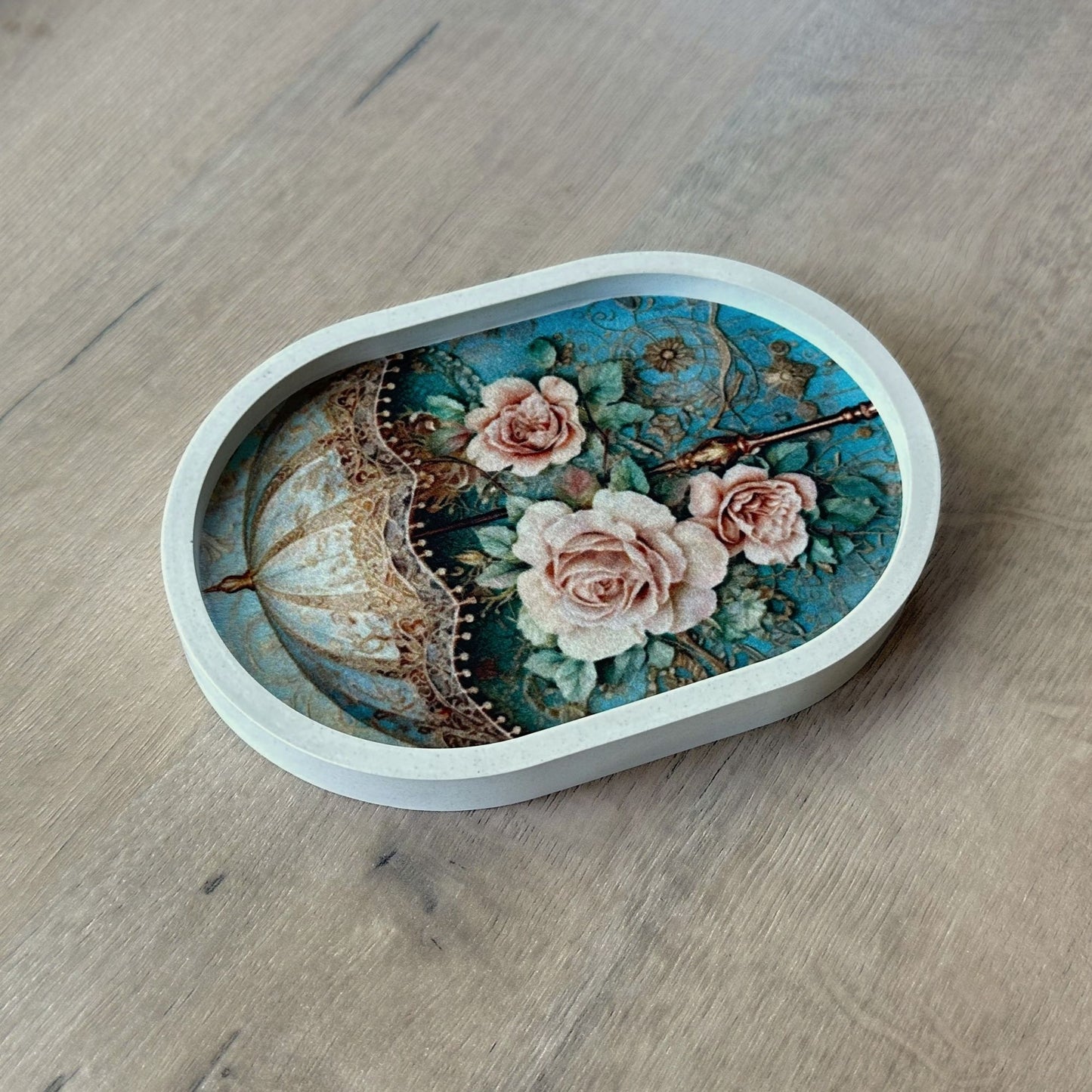Rose Carousel Trinket Tray